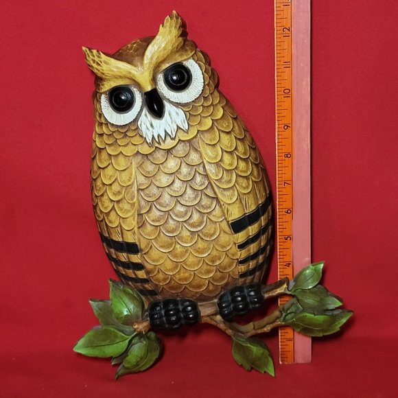 VTG Homco Plastic Owl Wall Hanging Plaque Decor - Picture 8 of 13